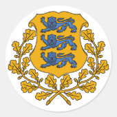 Sticker - Estonian Crest/Eesti Vapp (Voorkant)