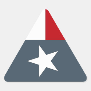 Sticker Faded Blue Lone Star Flag Hart Texas Tex