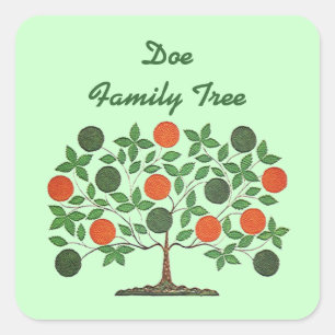 Sticker Family Tree Genealogie Scrapbooking Craft