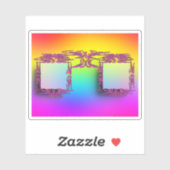 STICKER Fancy bril KIJKEN (Vel)