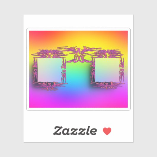 STICKER Fancy bril KIJKEN (Vel)