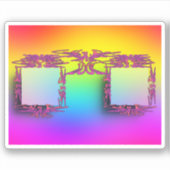 STICKER Fancy bril KIJKEN (Voorkant)