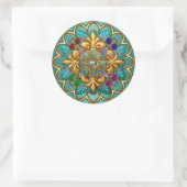 Sticker Fel Groen Roze Goud Jewel 2 (Tas)