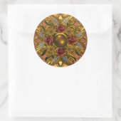 Sticker Felrood Goud Juweel (Tas)