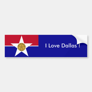 Sticker Flag of Dallas, Verenigde Staten