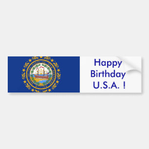 Sticker Flag of New Hampshire