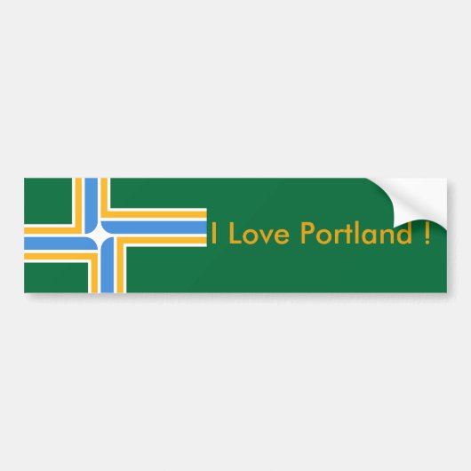 Sticker Flag of Portland, Oregon State, Verenigde  (Voorkant)