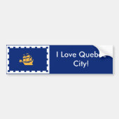 Sticker Flag of Quebec City, Canada (Voorkant)