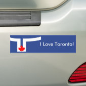 Sticker Flag of Toronto, Canada (Op auto)