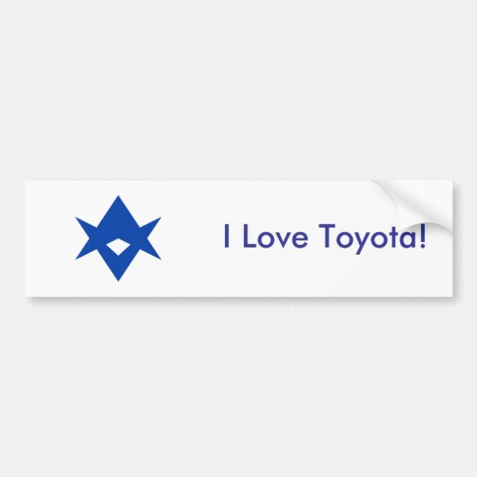 Sticker Flag of Toyota City, Japan (Voorkant)