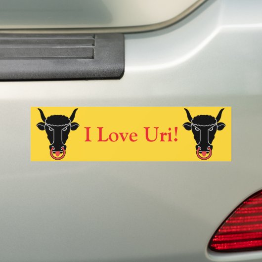 Sticker Flag of Uri, Switzerland (Op auto)