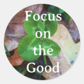 Sticker 'Focus on the Good' (Voorkant)