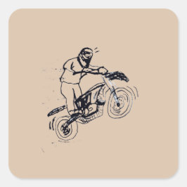 Sticker for Kids with dirt bike