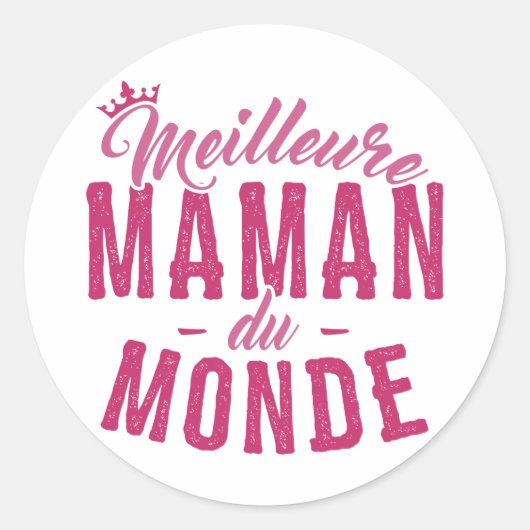 Sticker for Moeder - Beste mama uit de wereld (Voorkant)