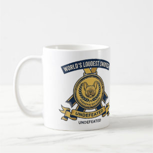 Sticker Franse Trofee voor Luidste Snurker Koffiemok