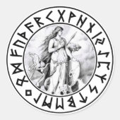 sticker Freya Rune Shield (Voorkant)