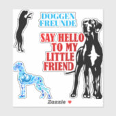 Sticker für Doggenfreunde (Vel)
