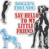Sticker für Doggenfreunde (Voorkant)