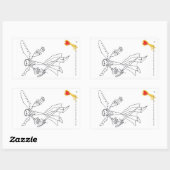 Sticker, Gage's Heaven Worrior #1 Rechthoekige Sticker (Vel)