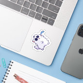 Sticker Gato Gojo 1 (Laptop met iPhone)
