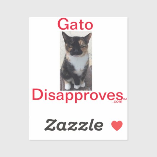 Sticker Gato keurt dit af (Vel)