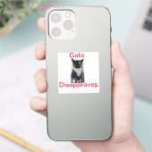 Sticker Gato keurt dit af (Telefoon)