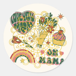 Sticker geft grappig voor moederdag