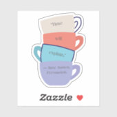 Sticker geïnspireerd door Jane Austen (Vel)