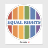 Sticker gelijke rechten (Vel)
