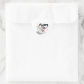 Sticker geniet van je eten (Tas)