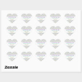 Sticker-Gepersonaliseerde Nikkah Zam Zam Water Sti Hart Sticker (Vel)