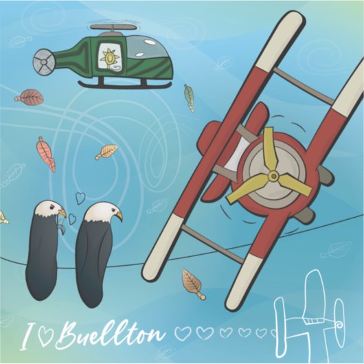 Sticker - Geschreven in de lucht (Voorkant)