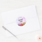 Sticker Geweldig Werk Naam Docent (Envelop)