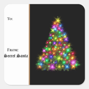 Sticker Gift Labels Geheim Santa
