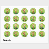 Sticker/Giraffe Ronde Sticker (Vel)