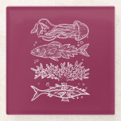 Sticker Glazen Onderzetter (Voorkant)