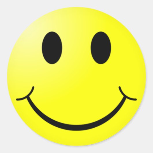 sticker_Glimlach Ronde Sticker (Voorkant)