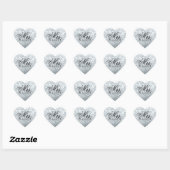 Sticker - Glitter Heart Fab future Mrs (Vel)