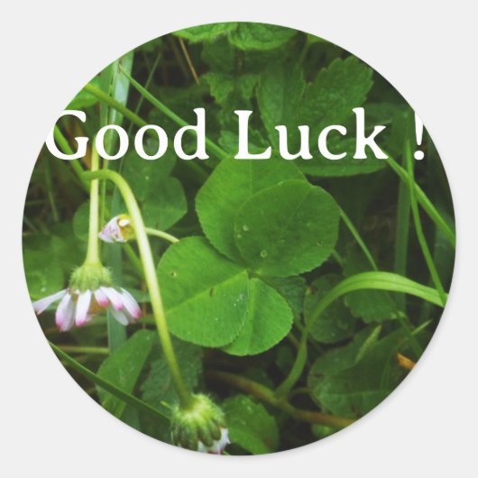 Sticker Good Luck! (Voorkant)