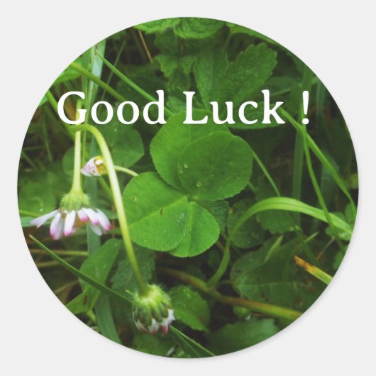 Sticker Good Luck! (Voorkant)