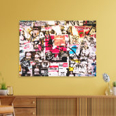 Sticker Graffiti Canvas Afdruk (Insitu (Woonkamer))