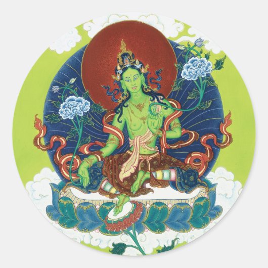 STICKER Green Tara (Voorkant)