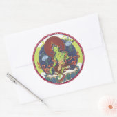 STICKER Green Tara - met mantra (Envelop)