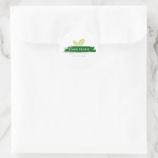 Sticker groen bos (Tas)