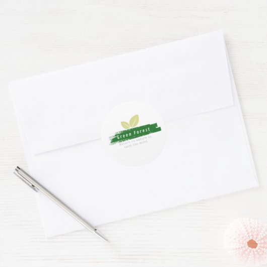 Sticker groen bos (Envelop)