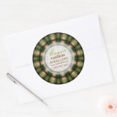 Sticker groen-Mayaanse Mode-juwelen (Envelop)