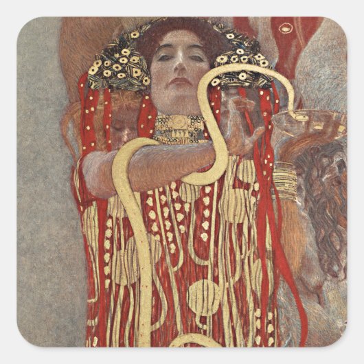 STICKER : GUSTAV KLIMT : HYGIEIA : 1907 (Voorkant)