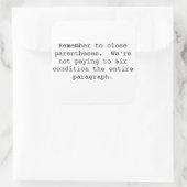 Sticker haakjes sluiten (Tas)