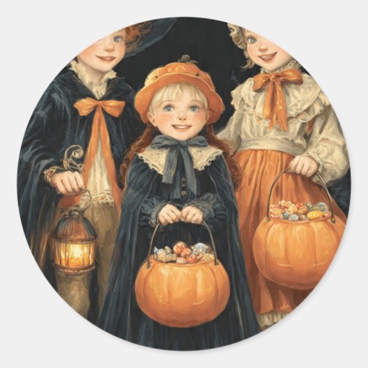 Sticker Halloween-feest (Voorkant)