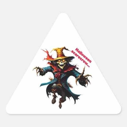 Sticker halloween scarecrow  (Voorkant)